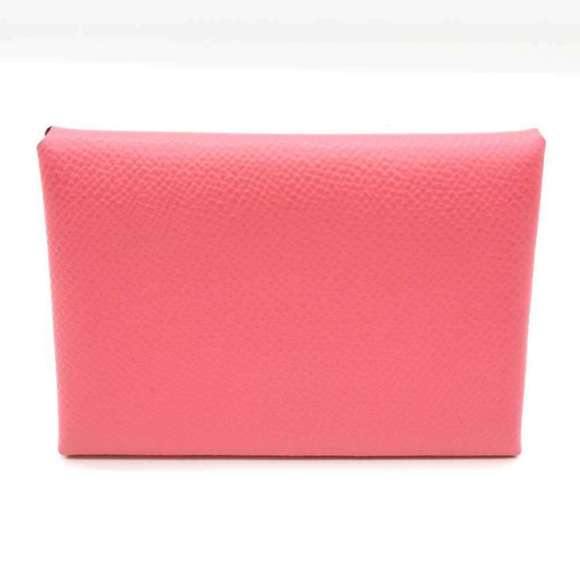 Hermes Hermès Calvi Duo Card Case/Business Holder in Rose Azalee Pink Epsom L...
